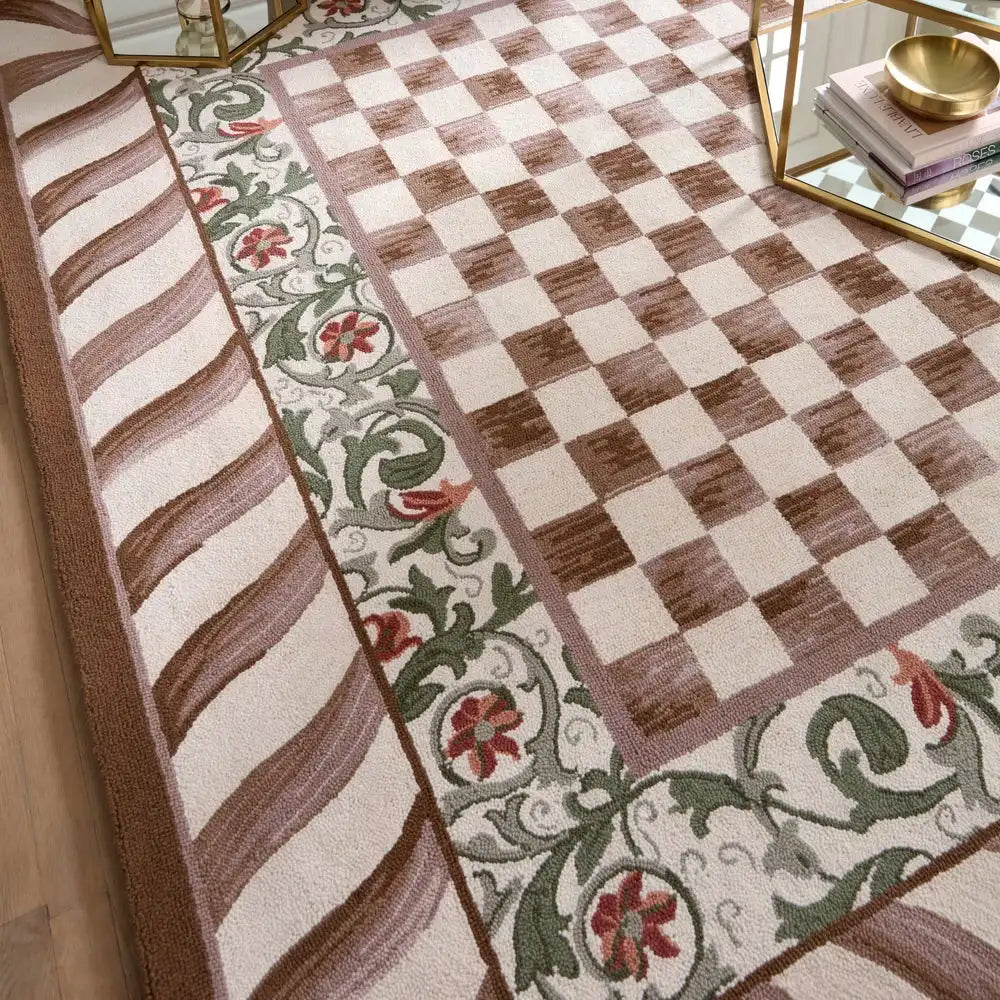 Mocha Check 8' x 10' Rug