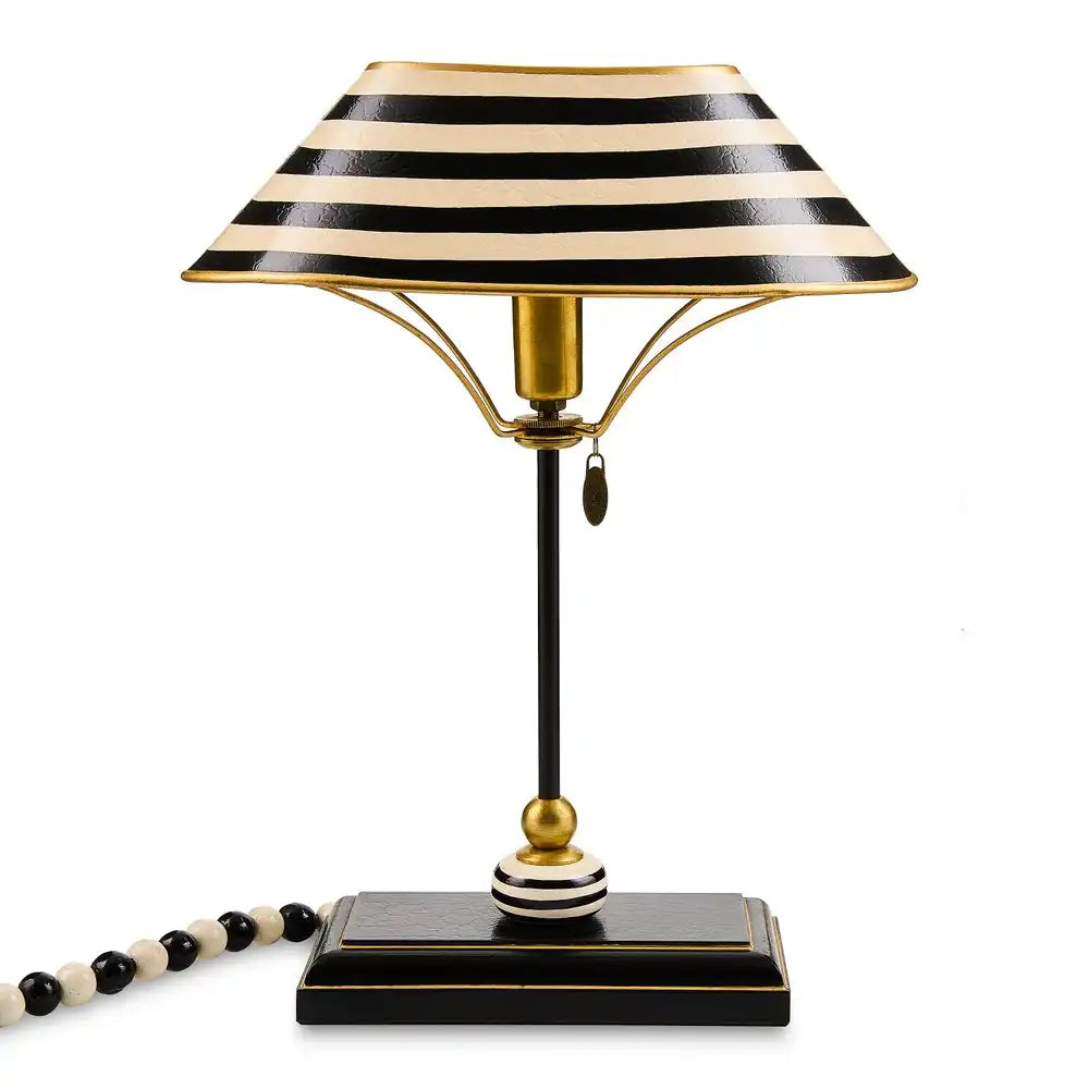 Black and White Library Lamp