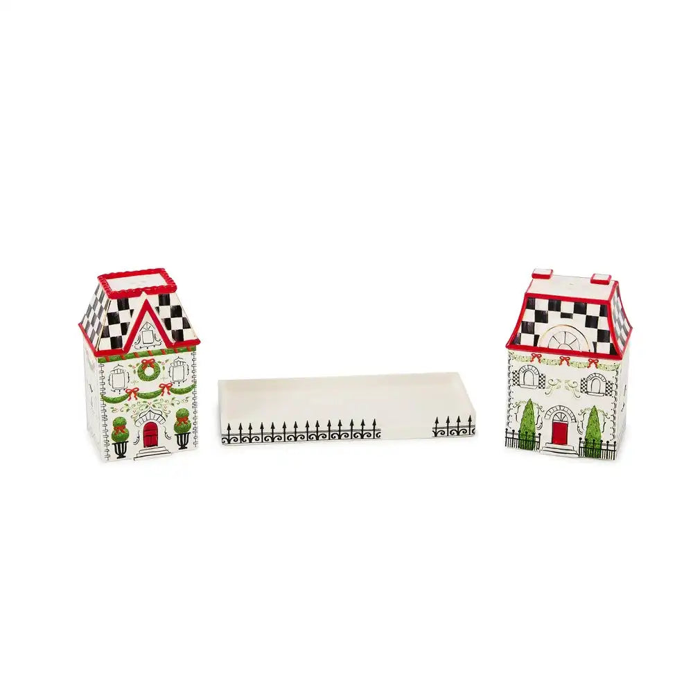 Holly Village Salt & Pepper Set