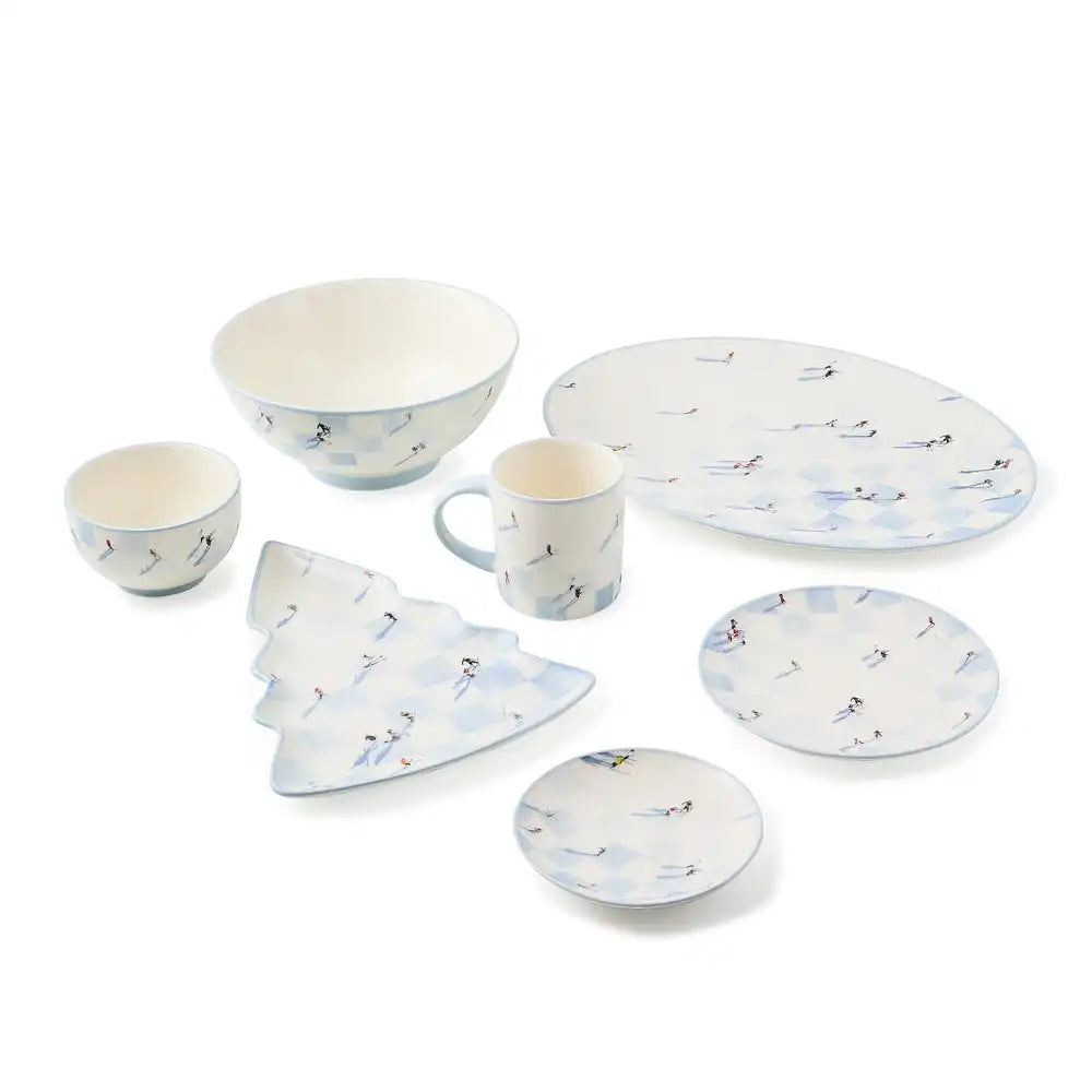 Gray Malin Ski Holiday Salad Plates, Set of 4