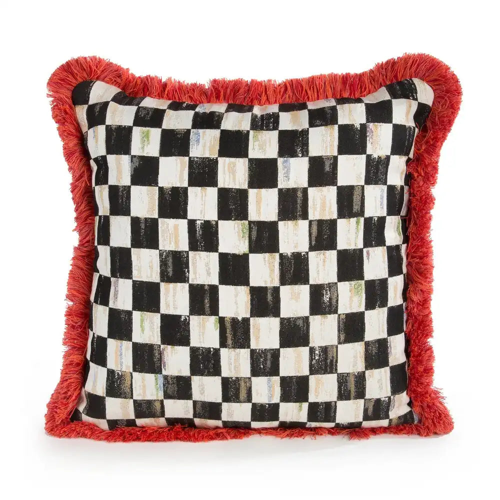 Courtly Check Spindle Outdoor Accent Pillow