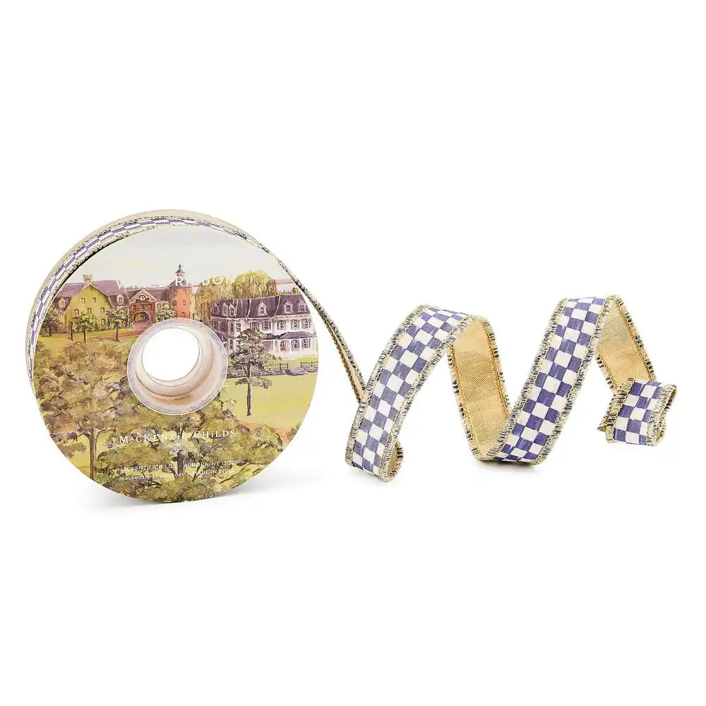 Violet Check 1" Ribbon
