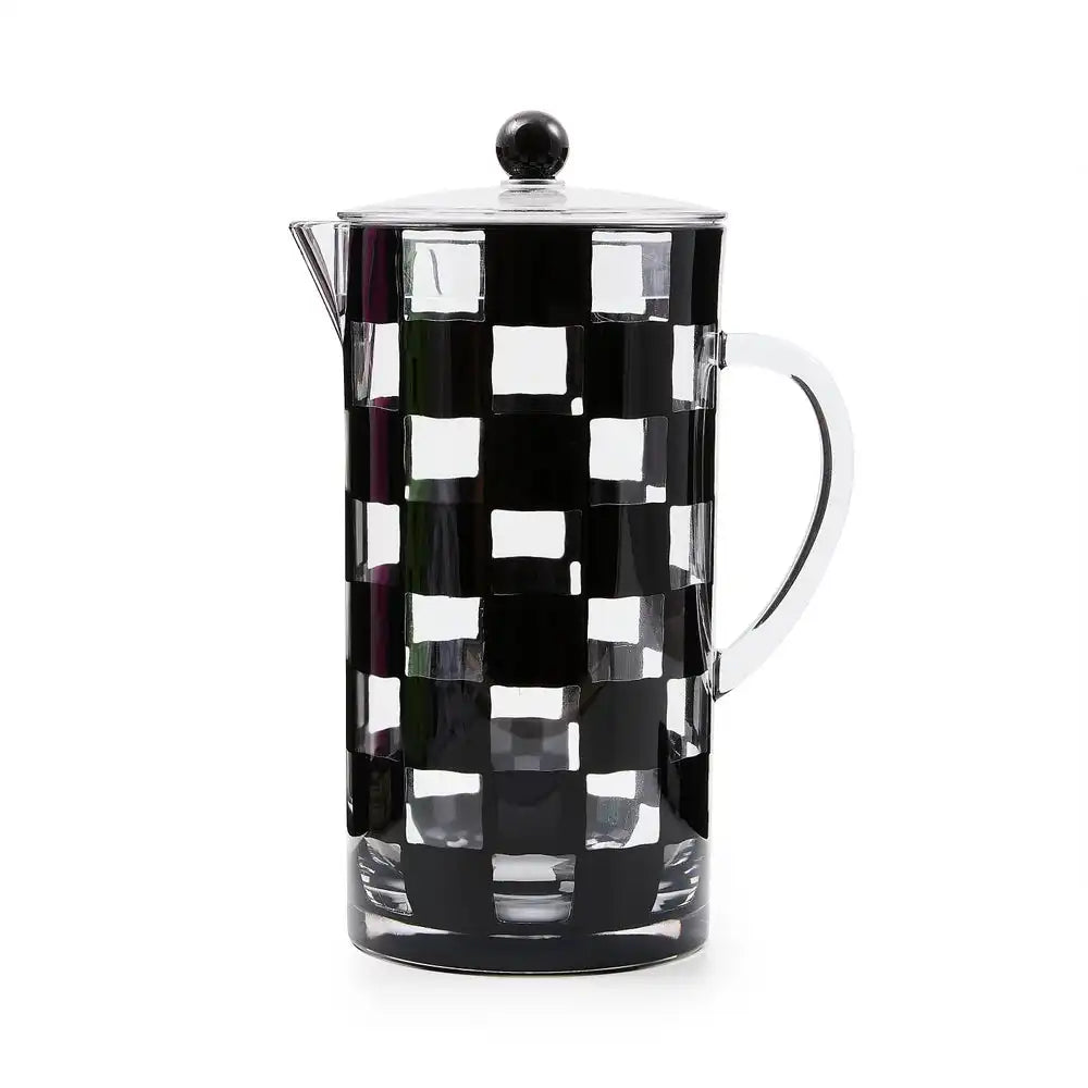 Black Check Acrylic Pitcher