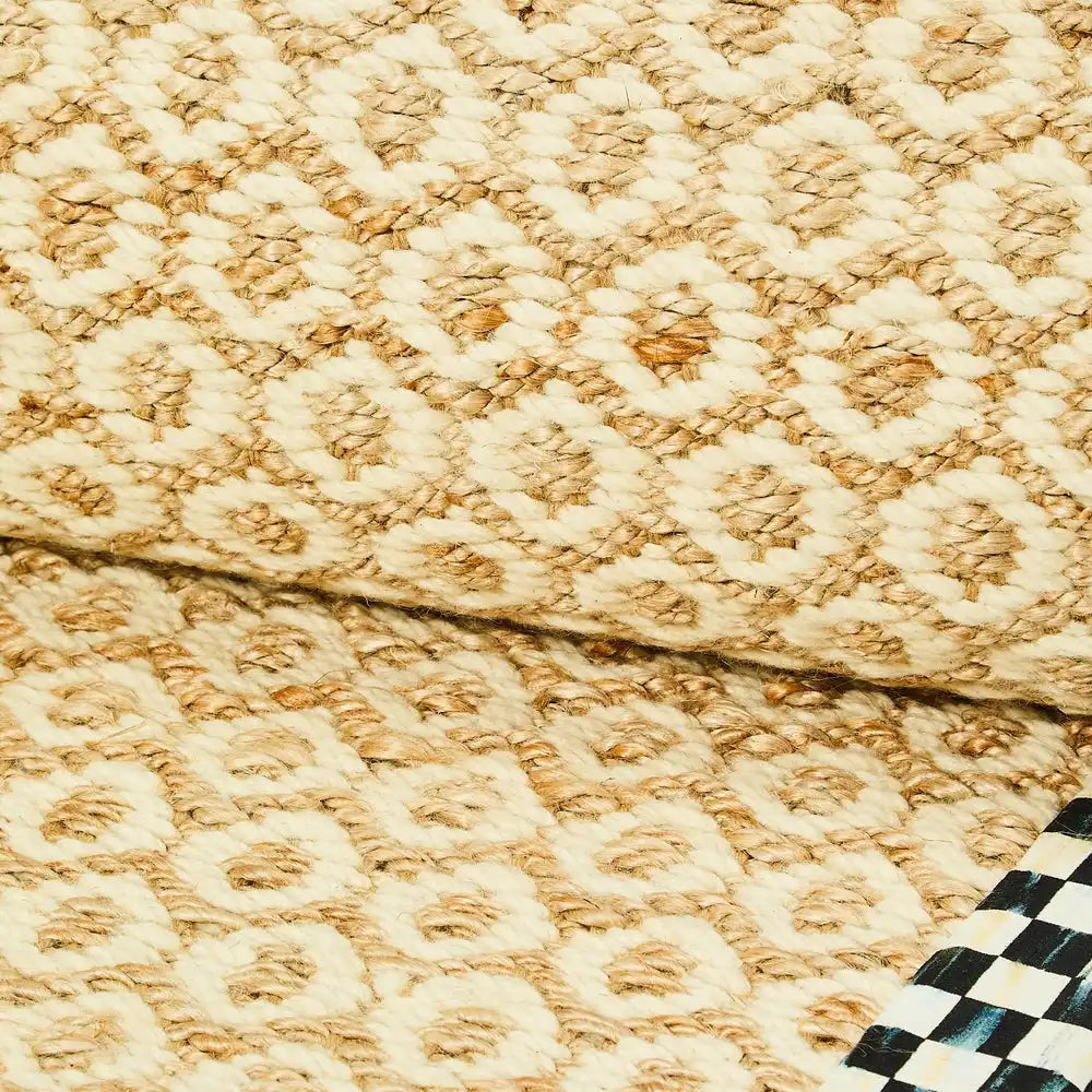 Courtly Check Natural Honeycomb 3' x 5' Jute Rug