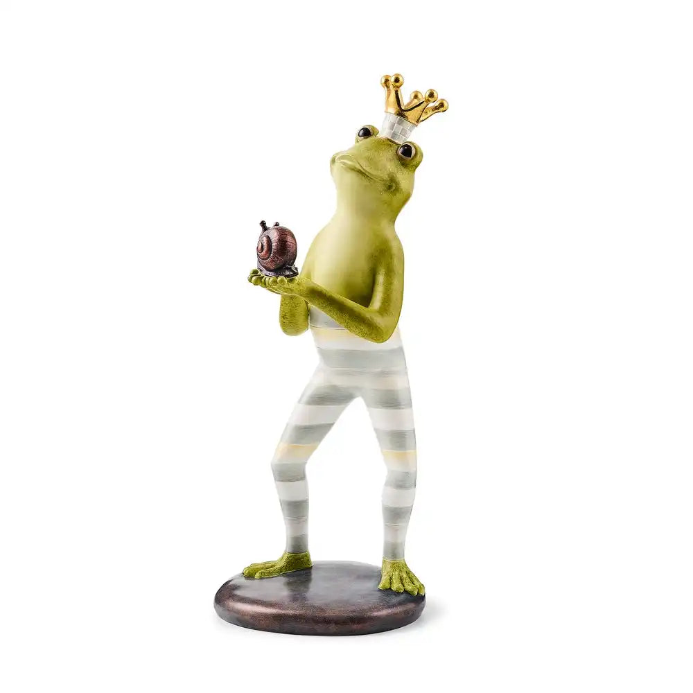 Sterling Fergal the Frog with Snail Decor