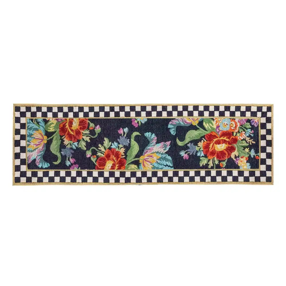 Flower Market 6' Octagon Washable Rug
