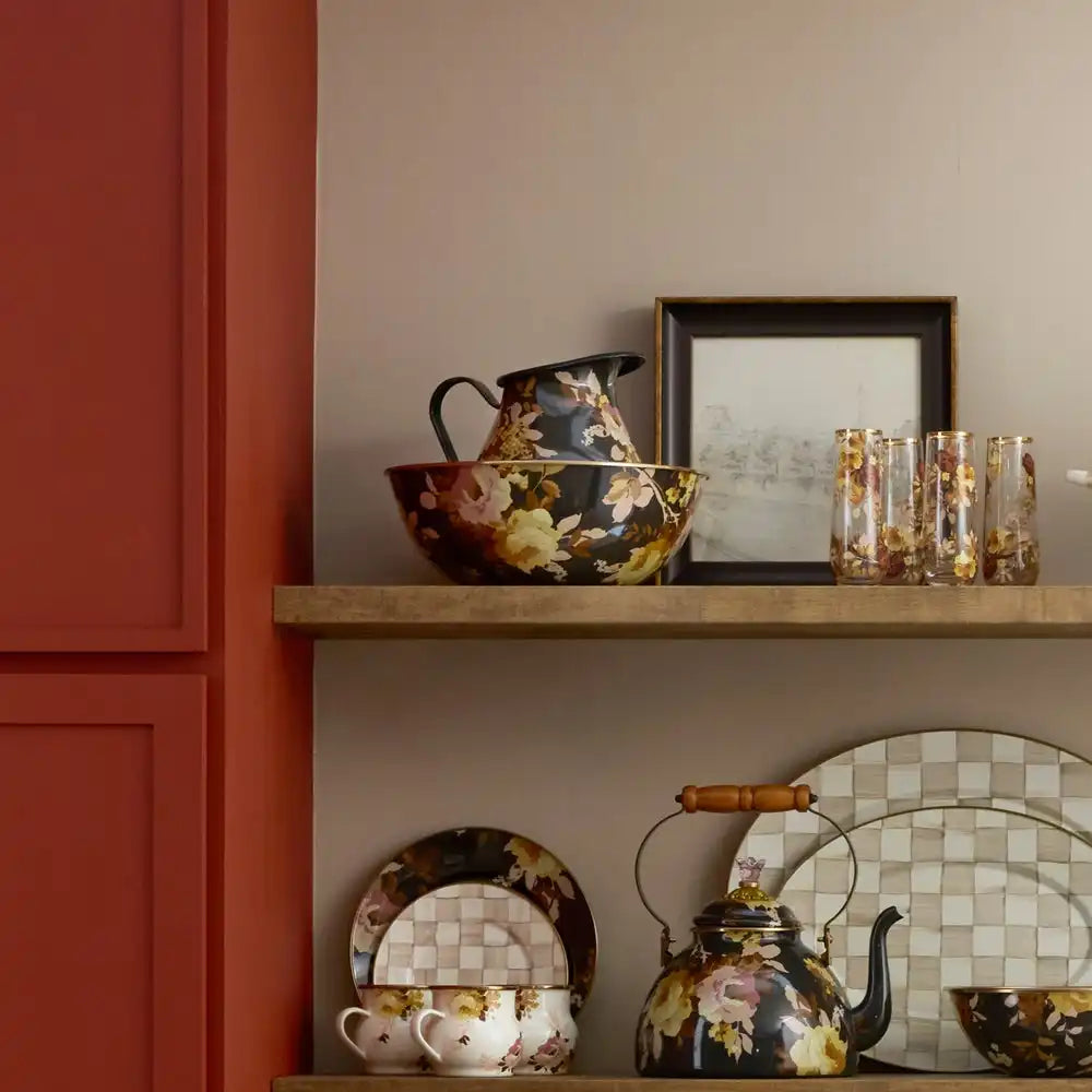 Wild Rose Brown Small Everyday Bowl
