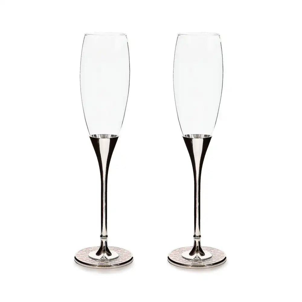 Celebrate Rosy Toasting Flutes, Set of 2