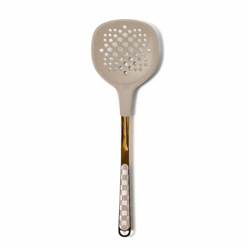Mocha Check Slotted Turner